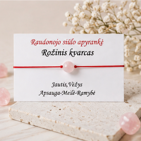 Rožinio kvarco akmuo