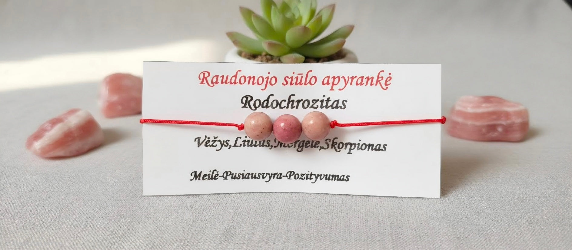 Rodochrozito akmuo