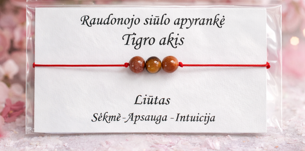 Raudonojo siūlo apyrankė,pagal zodiako ženklą